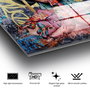 Wallity Cuadro Decorativo de Vidrio Templado Multicolor 70 x 100 cm